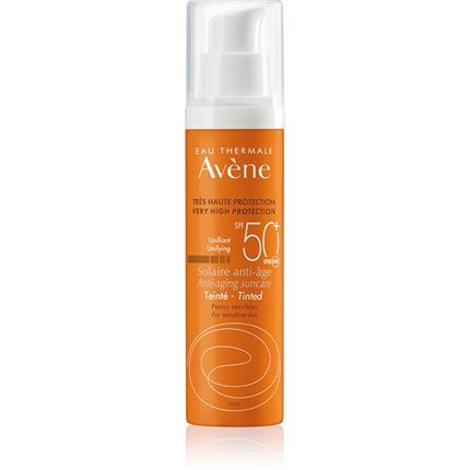 Avene Antiaging Tinted Sun Care Spf 50 Protective Face Cream With Antiwrinkle Effect 50 Ml