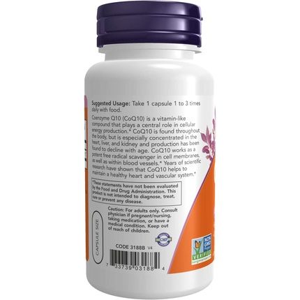 Now Foods Coq10 30Mg 120 Vcaps - Image 3