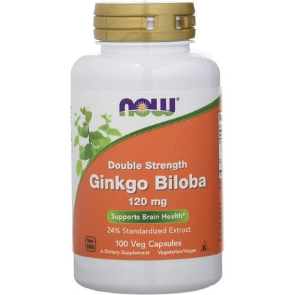 Now Foods Ginkgo Biloba Double Strength Capsules 120Mg
