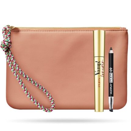 Pupa Vamp Forever Mascara Gift Set For Women With Multiplay Pencil 09 And Pink Pochette
