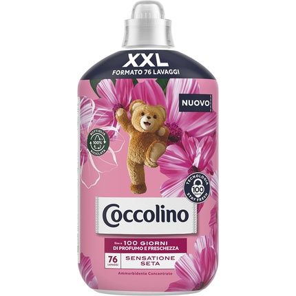 Coccolino Concentrated Fabric Softener With Silky Texture Rose, Lilac, And Peach Scent Xxl Size 1750Ml