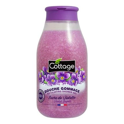 Cottage Purple Sugar Grains Shower Scrub 100% Natural 270Ml