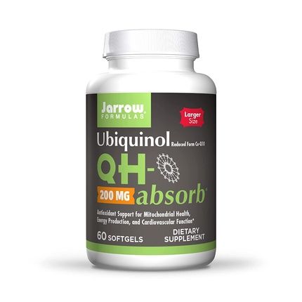Jarrow Formulas Ubiquinol Qh-Absorb 200Mg Softgels - 60 Count