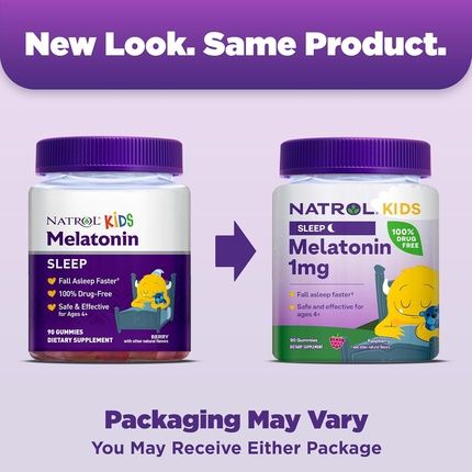 Natrol Kids Melatonin 1Mg Dietary Supplement For Restful Sleep
