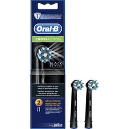 Oral B Cross Action Eb50 Black Replacement Brush Heads