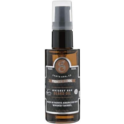 Suavecito Premium Blends Beard Oil Leave-In Conditioner For Softening Hair Hydrating Skin Eliminating Dandruff Healthy Growth Whiskey Bar Fragrance 1 Fl Oz