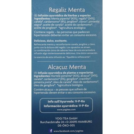Yogi Tea Licorice Mint Herbal Infusion 17 Tea Bags - Image 3