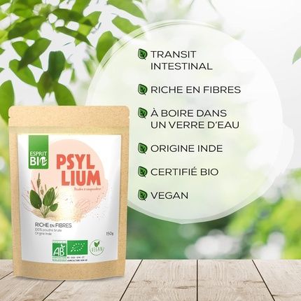Esprit Organic Psyllium 150G Fiber For Intestinal Transit