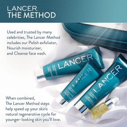 Lancer Skincare The Method Intro Kit 3-Step Anti-Aging Facial Exfoliator Cleanser And Moisturizer For Glowing Skin - Image 3