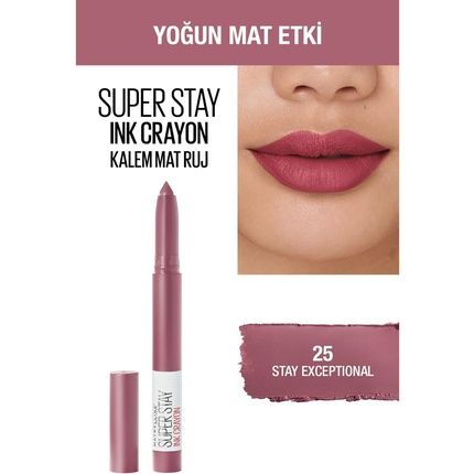 Maybelline Superstay Matte Ink Crayon Lipstick - Longlasting With Precision