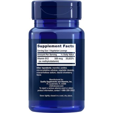 Vitamin B12 500Mcg 100 Lozenges