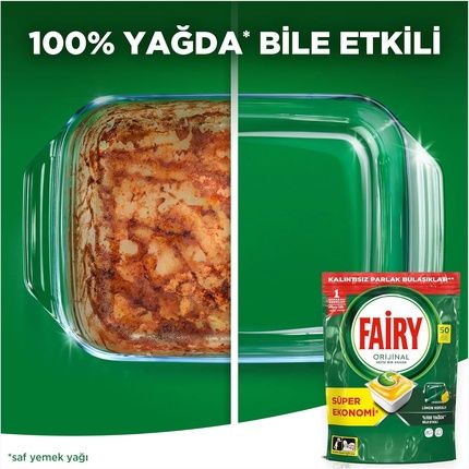 Fairy All-In-One Dishwasher Capsules Lemon - Image 3