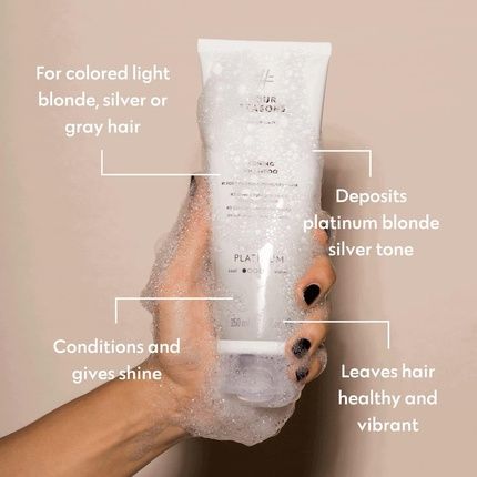 Four Reasons Color Mask Shampoo Sulfate Free Toning Platinum For Blonde Hair 8.5 Oz - Image 3