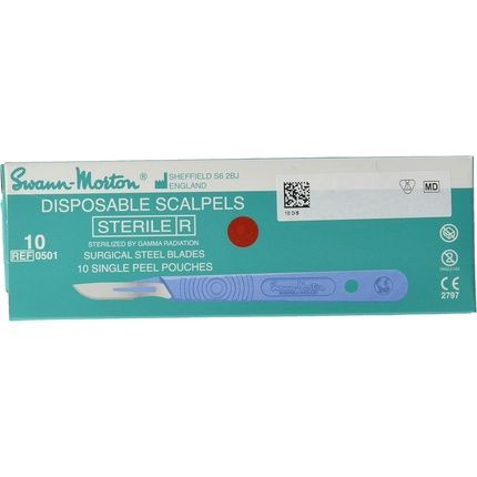 Swann-Morton U10 Surgical Knife Set With 10 Sterile No. 10 Surgical Knives