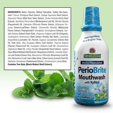 Nature'S Answer Periobrite Alcohol-Free Mouthwash Wintermint 16 Fl Oz - Image 3