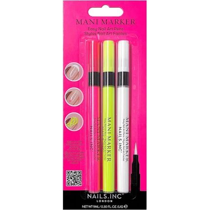 Nails.Inc Neon Mani Marker Trio Pack Of 3