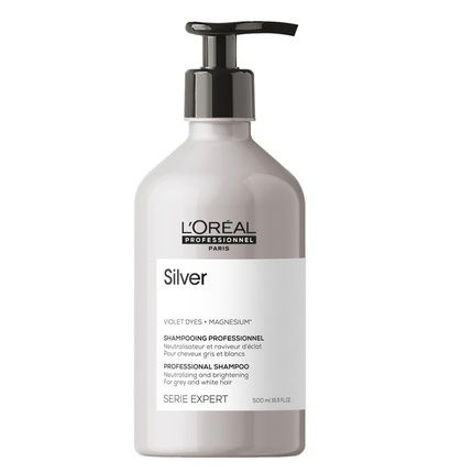 L'Oreal Professionnel Serie Expert Silver Shampoo For Gray And Lightened Hair 500Ml