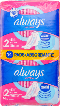 Always Ultra Sanitary Pads With Wings