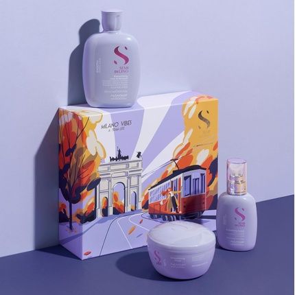 Alfaparf Milano Semi Di Lino Holiday Set For Smooth Unruly Hair