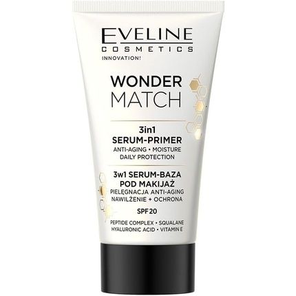 Eveline Cosmetics Wonder Match 3-In-1 Anti-Aging Makeup Primer Serum