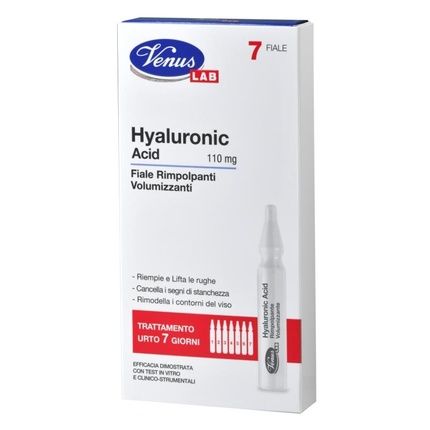 Venus Lab 7 Fiale Hyaluronic Acid Rimpolpanti E Volumizzanti 110 Mg