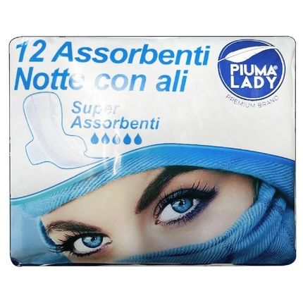 Piuma Lady Ali Notte 12 Pz Sanitary Napkins