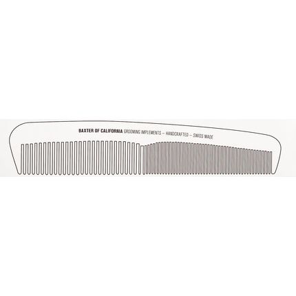 Baxter Of California Handcrafted Swiss-Made Beard Comb For Men Large Size Crafted From Natural Tree Pulp Cellulose - Large Comb