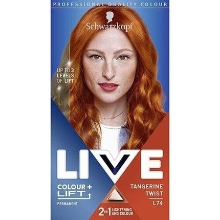 Schwarzkopf Live Permanent Colour + Lift L74 Tangerine Twist