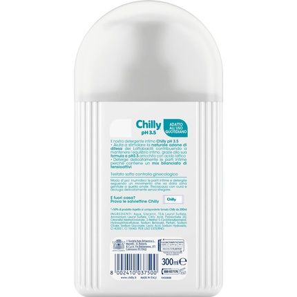 Chilly Intimate Cleanser Ph 3.5 Hygiene Defense And Protection Clinically Tested 300Ml