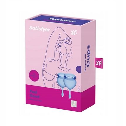 Satisfyer Feel Good Menstrual Cup Set Dark Blue 15Ml + 20Ml