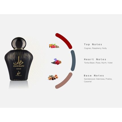 Zayaan Gold 100Ml Eau De Parfum For Men Khadlaj Fragrance With Plum And Cinnamon - Image 3
