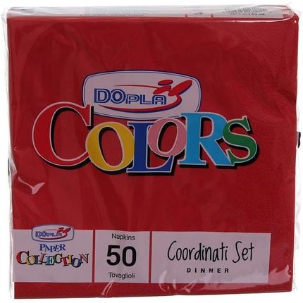Dopla 50 Red Napkins 33X33Cm 2 Ply