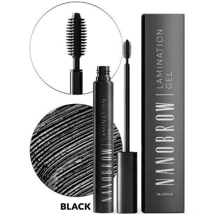 Nanobrow Lamination Gel Brow Gel For Precisely Styled And Filled In Brows - Black