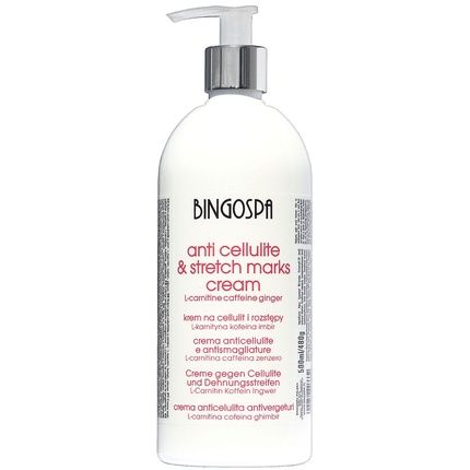 Bingo Spa Anti-Cellulite And Stretch Mark Cream With L-Carnitine, Caffeine, And Ginger 500Ml