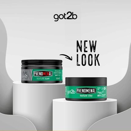 Schwarzkopf Got2B Phenomenal Texture Hair Styling Clay Vegan Strong Hold Matt Finish No Stickiness 100Ml