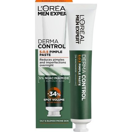 L'Oreal Paris Men Expert Derma Control S.O.S. Pimple Paste - Acne Treatment