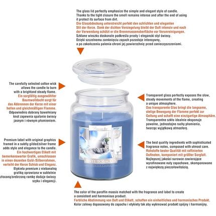 Bispol Large Scented Candle In Jar With Lid - 100 Hours Burn Time - 9.9 Cm Diameter - Image 3