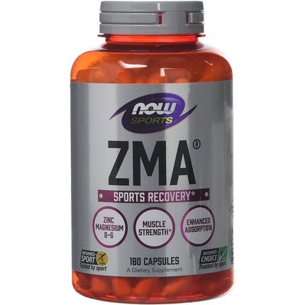 Now Zma Sports Recovery Supplement 180 Capsules