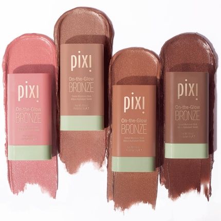 Pixi On-The-Glow Bronze Softglow Hydrating Tinted Moisture Bronzer Stick With Ginseng Aloe Vera & Fruit Extracts For Cheeks & Lips 19G 0.6Oz Paraben-Free - Image 3