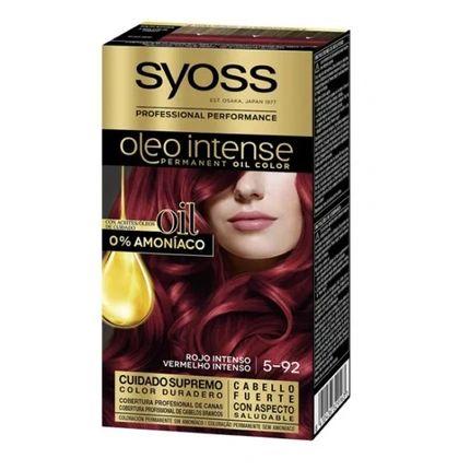 Syoss Oleo Intense Permanent Hair Color 5-92 Intense Red 50Ml