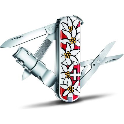 Victorinox Nailclip 580 Swiss Made 8 Functions Nail File Nail Clipper Blade Scissors Edelweiss