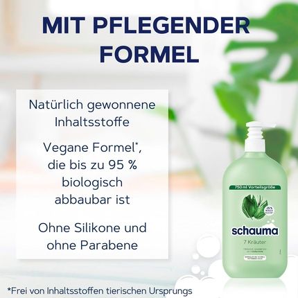 Schwarzkopf Schauma Shampoo 7 Herbs 750Ml - Image 3