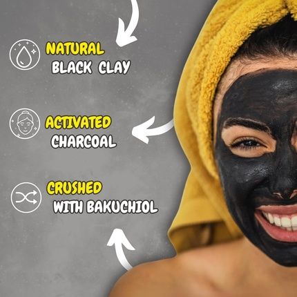 7Th Heaven Charcoal Clay Peel Off Face Mask With Bakuchiol - Skin Rebalance - Image 3