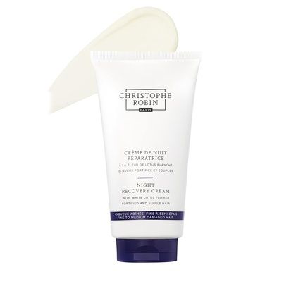 Christophe Robin Night Recovery Cream With White Lotus Flower Rich Overnight Treatment 5 Fl. Oz