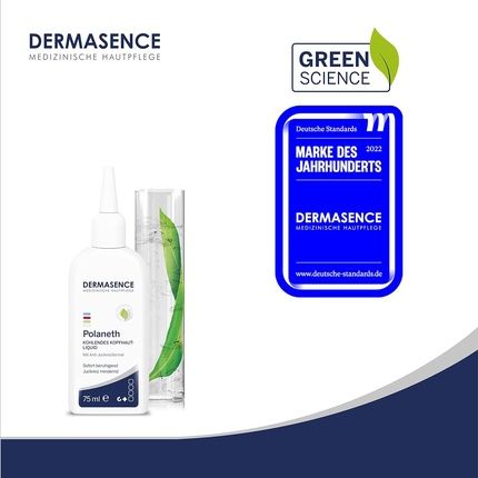 Dermasence Polaneth Liquid 75Ml Cooling And Soothing Scalp Tonic For Irritated Skin And Discomfort