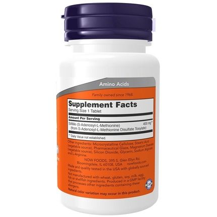 Now Foods Sam-E Nervous System Support 400Mg 30 Tablets