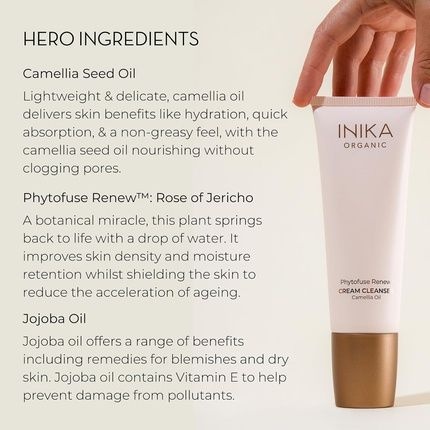 Inika Organic Phytofuse Renew Cream Cleanser - Image 3