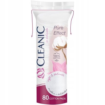Pure Effect Cosmetic Pads Round 80 Pieces