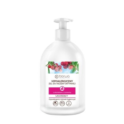 Barwa Hypoallergenic Moisturizing Gel For Intimate Hygiene Cranberry 500Ml