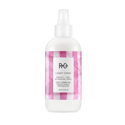 R+Co Candy Stripe Protect + Prep Detangling Spray